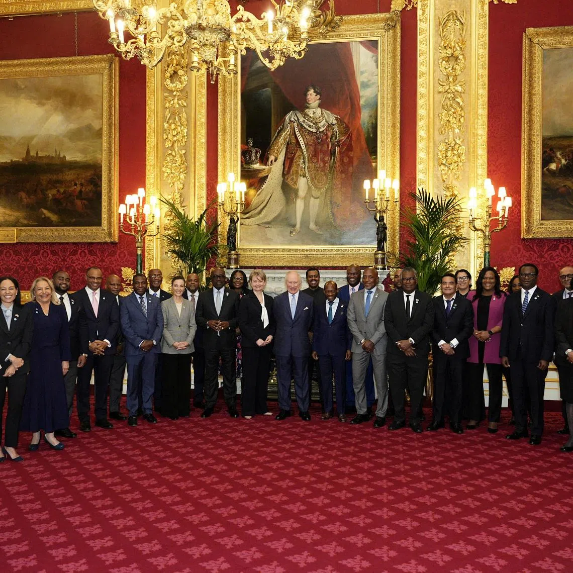 FILE PHOTO: Britain's King Charles attends a reception for Caribbean foreign ministers at St James's Palace, London, Britain, March 10, 2026.  Aaron Chown/Pool via REUTERS/File Photo