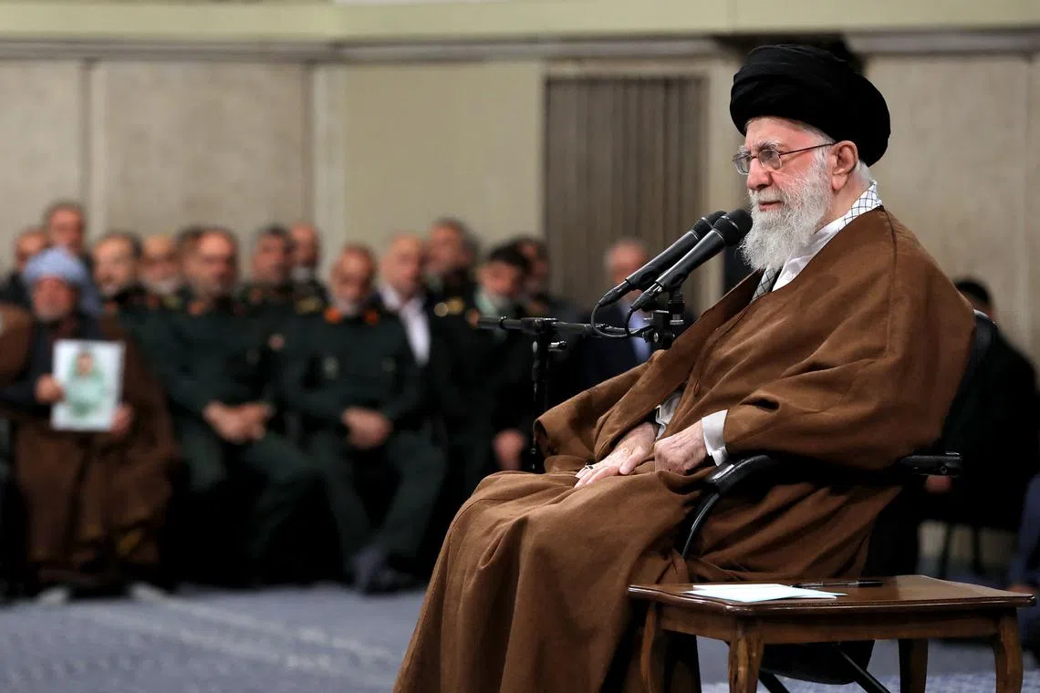 Iranian Supreme Leader Ayatollah Ali Khamenei said Israel's calculations "should be disrupted".