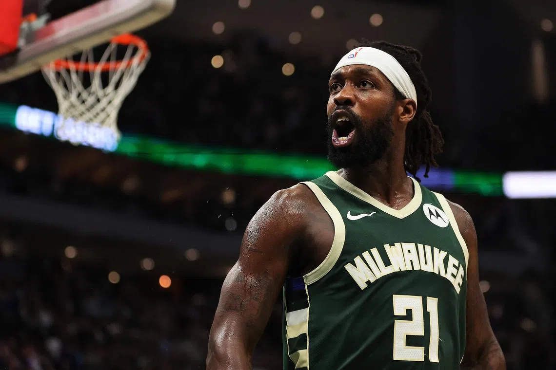 Patrick Beverley forcefully threw a basketball multiple times at spectators after Milwaukee’s 120-98 loss to Indiana on May 2.