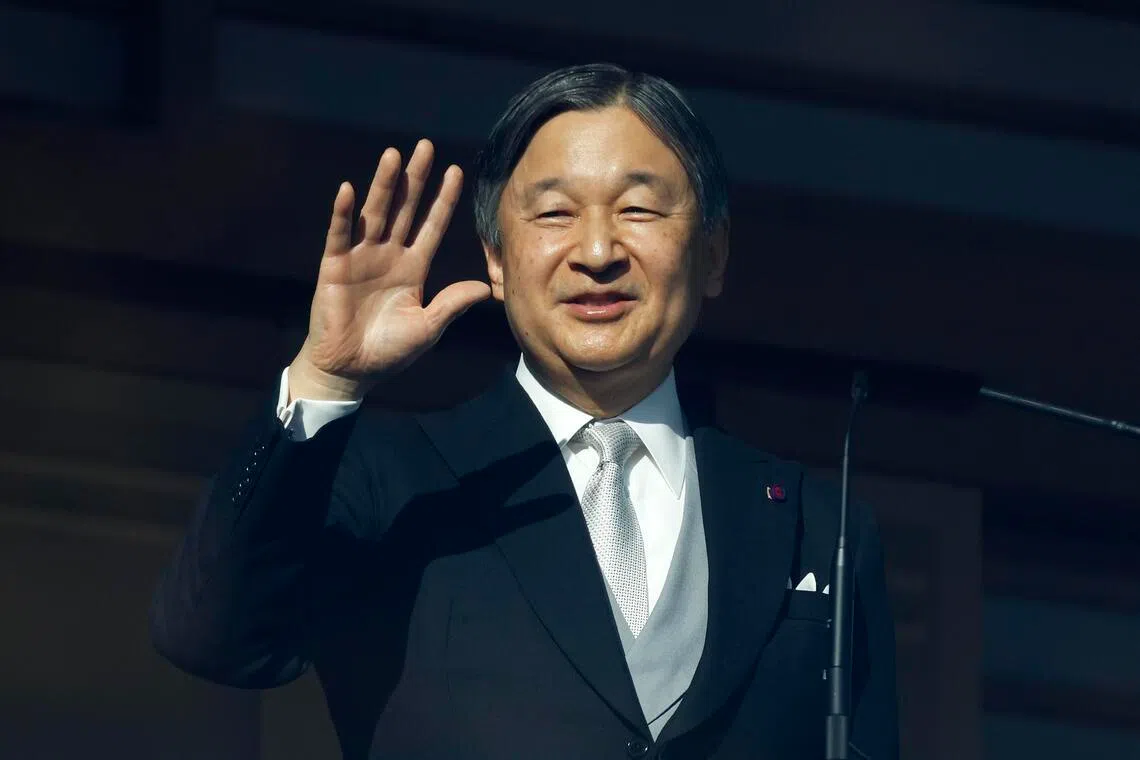 Emperor Naruhito had finished his 2026 greeting from a balcony at the Imperial Palace in Tokyo when the man in the front row in the gardens below removed his clothes.