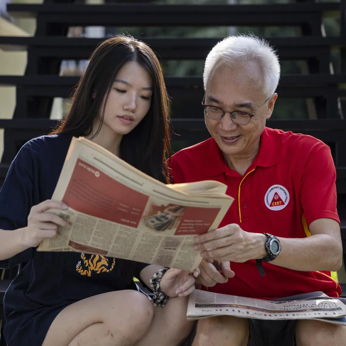Mr Cheah Kok Keong kept The Straits Times issue of the day his child, Cheryl, was born, gifting it to her on her 21st birthday on June 7. Alongside it was the June 8 copy.