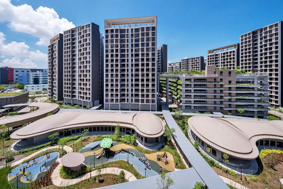 Tampines GreenOpal sits above the Downtown Line MRT tunnel, a key challenge during construction.