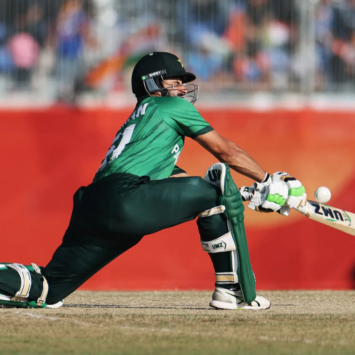Asian Games - Aichi-Nagoya 2026 - Cricket - Men Finals - Gold Medal Match - Pakistan v India - Korogi Athletic Park, Nisshin, Japan - October 3, 2026 Pakistan's Sahibzada Farhan in action REUTERS/Anushree Fadnavis