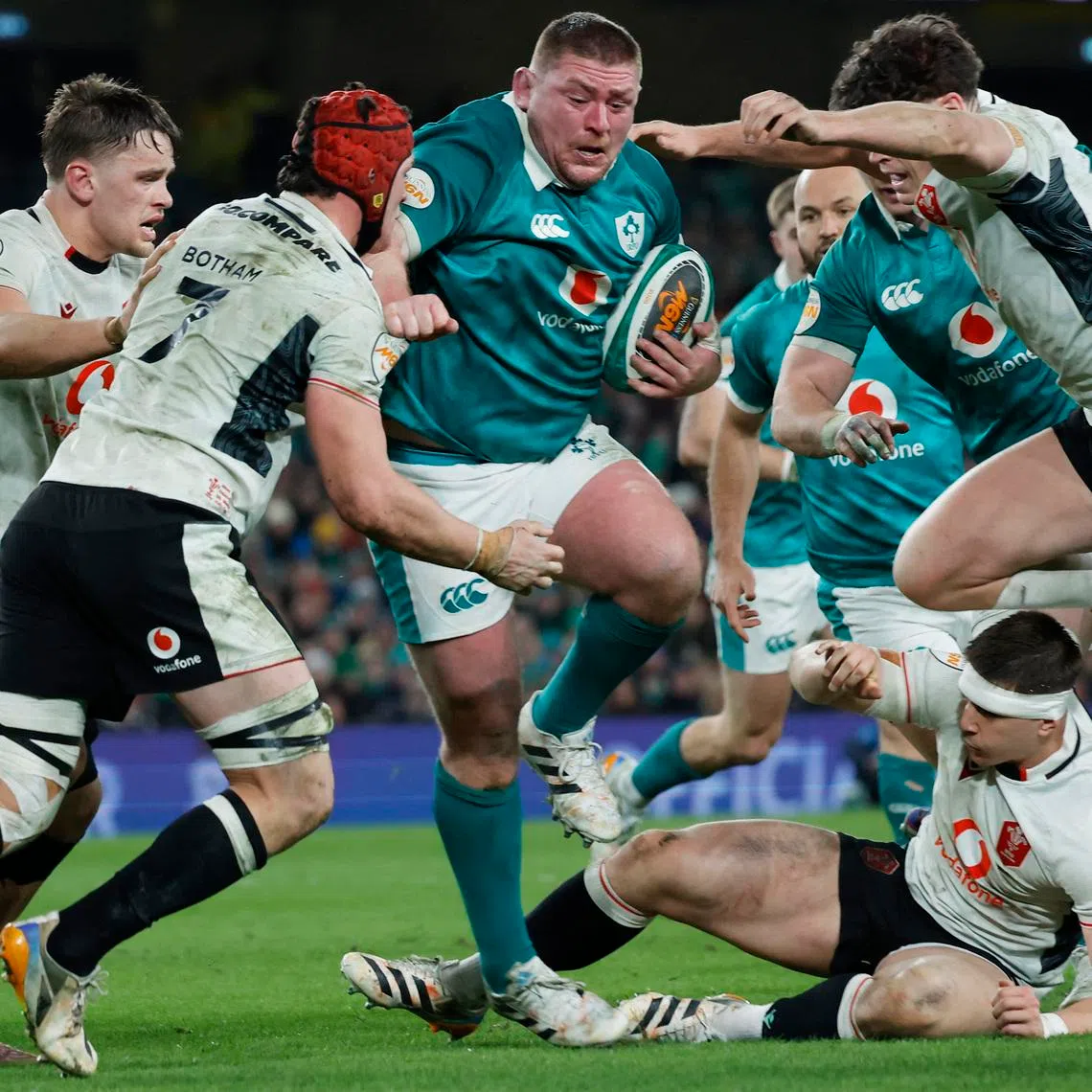 Rugby Union - Six Nations Championship - Ireland v Wales - Aviva Stadium, Dublin, Ireland - March 6, 2026 Ireland's Tadhg Furlong in action REUTERS/Clodagh Kilcoyne