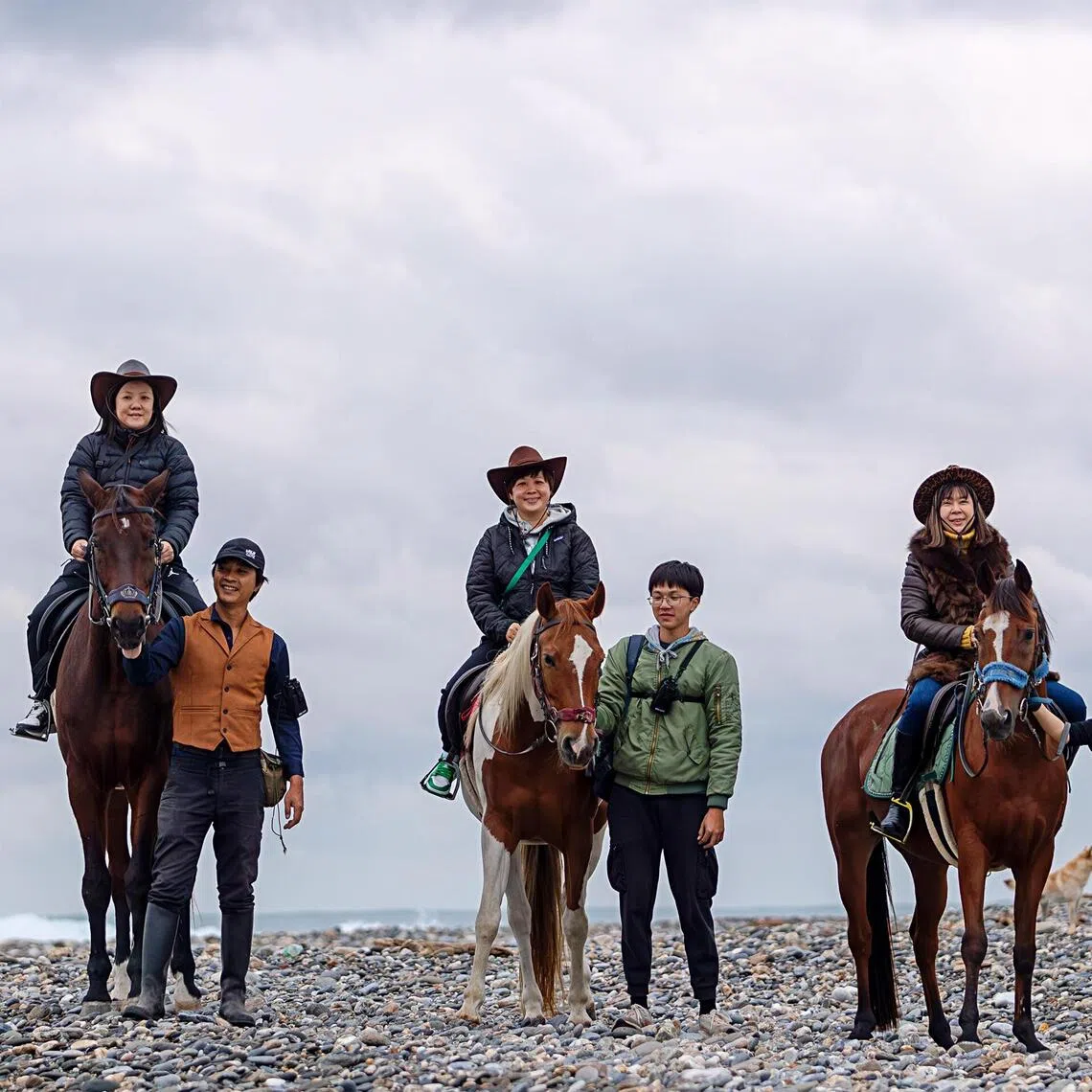 Horse riding is one of many activities available in Hualien's coastal areas.