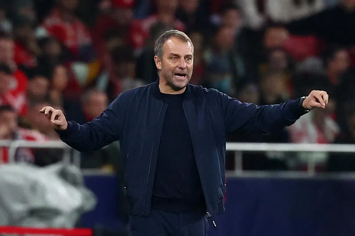 Soccer Football - Champions League - Benfica v FC Barcelona - Estadio da Luz, Lisbon, Portugal - January 21, 2025 FC Barcelona coach Hansi Flick REUTERS/Pedro Nunes