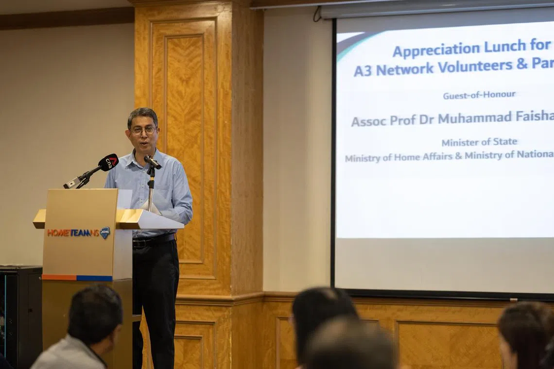 gcdrug28 - Syndicates are eager to supply drugs to Singapore, said Associate Professor Muhammad Faishal Ibrahim, Minister of State for Home Affairs and National Development at an appreciation lunch for anti-drug abuse advocacy network volunteers and partners on Saturday. 