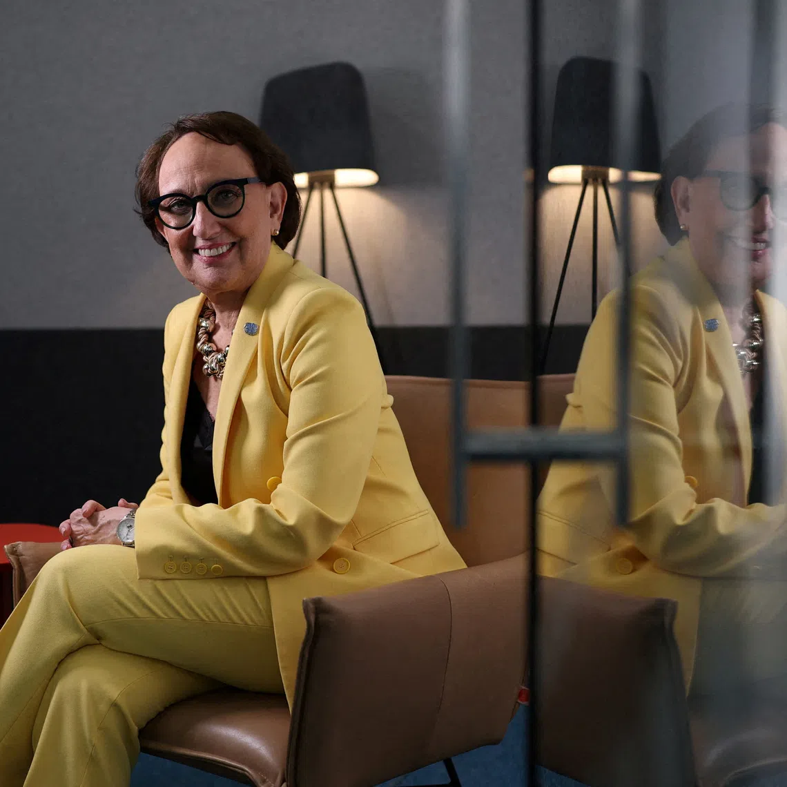 FILE PHOTO: Rebeca Grynspan, former Vice President of Costa Rica, and Secretary-General of UN Trade and Development (UNCTAD), poses for a portrait during an interview with Reuters in London, Britain, December 2, 2025. REUTERS/Isabel Infantes/File Photo