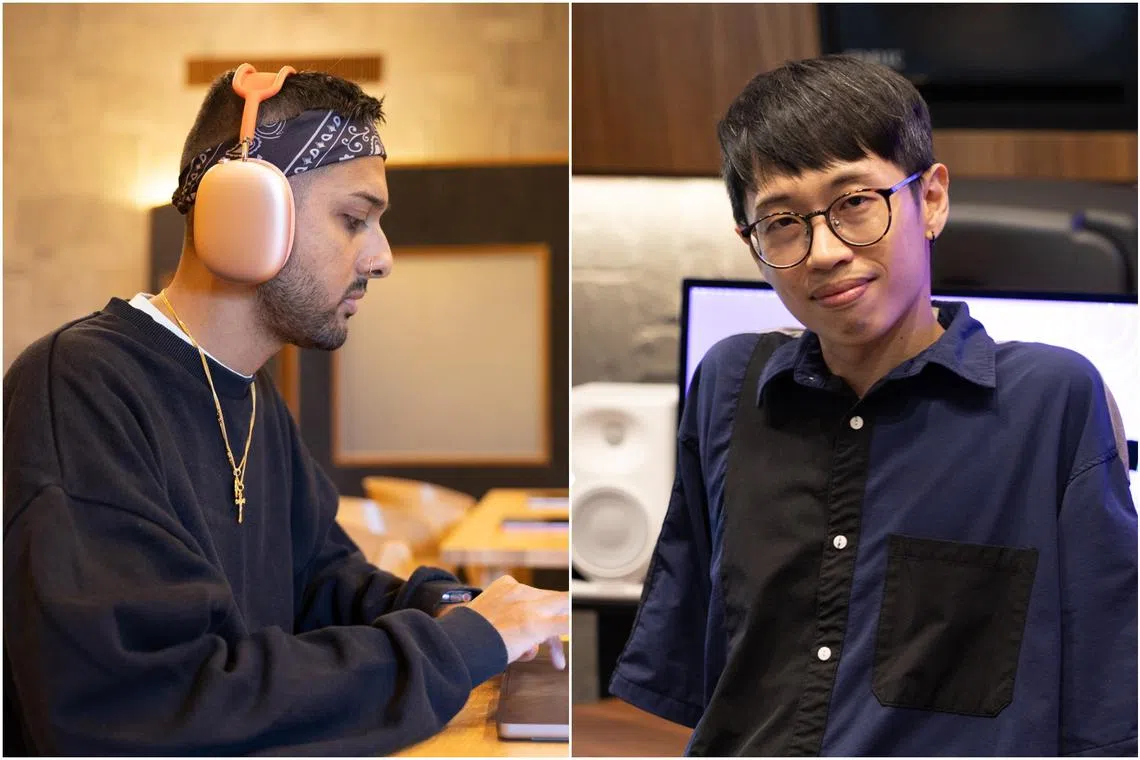 Home-grown producers Evan Low (left) and Ezekiel “Zeke” Keran, better known as Flightsch, utilise spatial audio.
