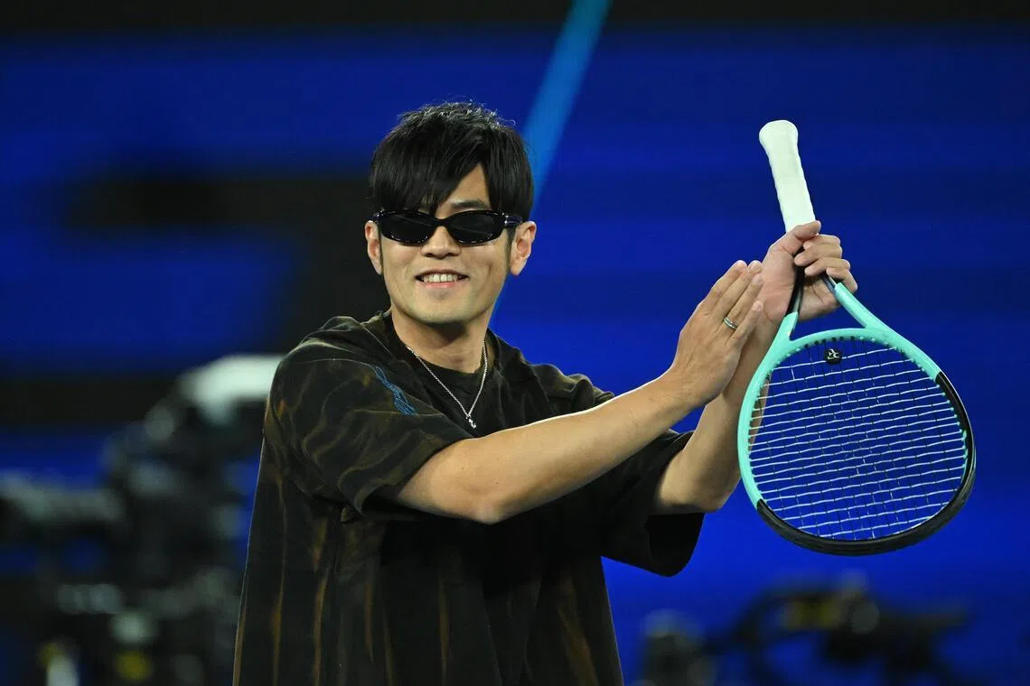 Jay Chou draws cheers at Australian Open One Point Slam before swift first-round defeat