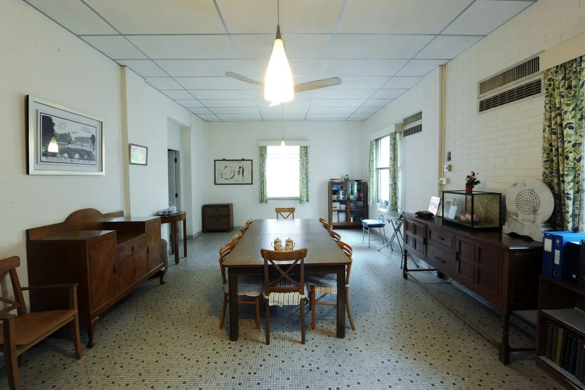 The basement dining room at 38 Oxley Road. This was where the founding members of the People's Action Party (PAP) discussed setting up a new party.