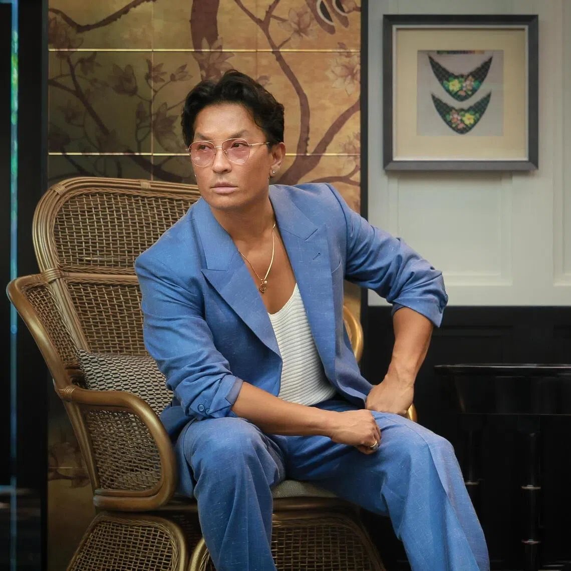Fashion designer Prabal Gurung in an interview with The Straits Times at The Laurus Singapore on Oct 16, 2025.