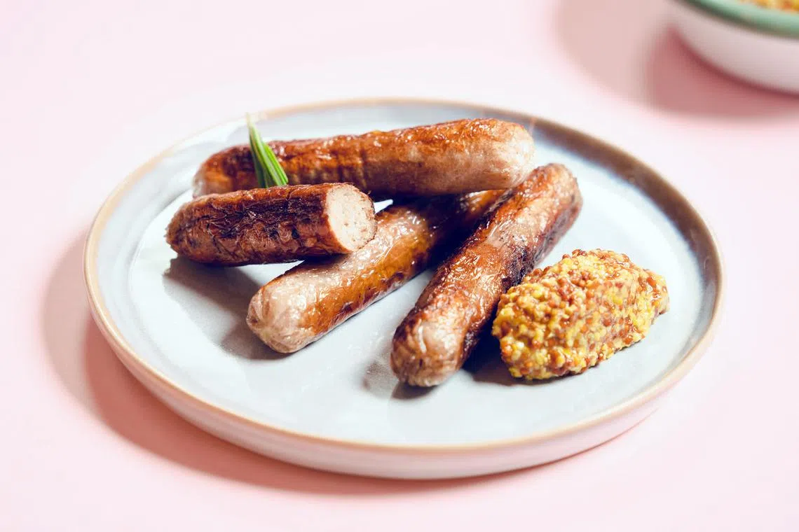 The Meatable sausage would likely be sold here from 2024 after the Singapore Food Agency gives the go-ahead.