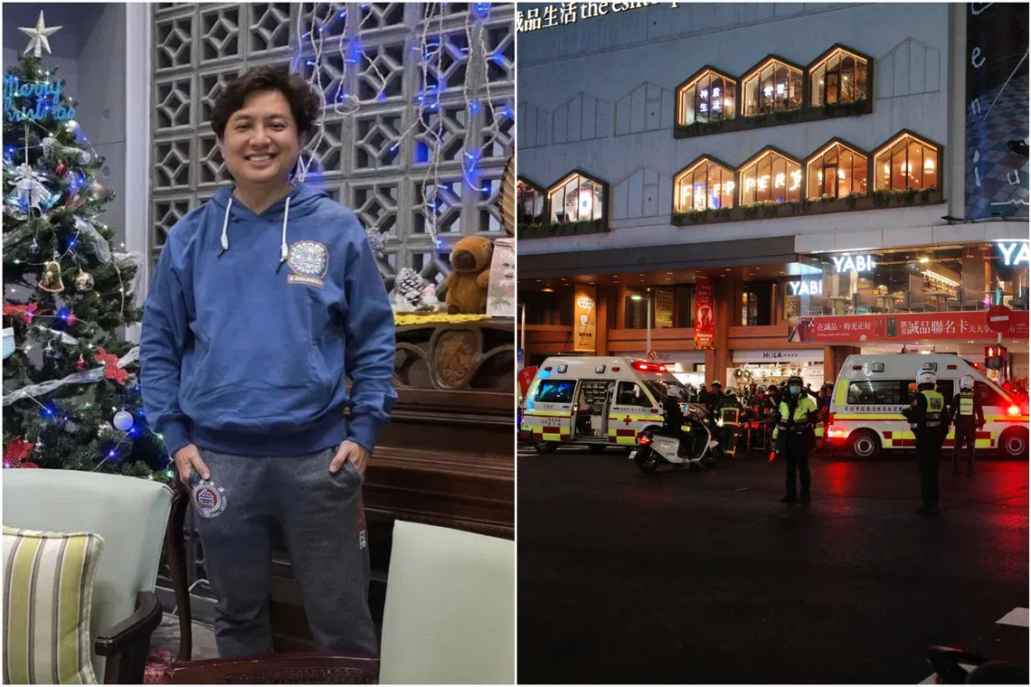 After the incident, Mr Ming Wing Cheong made  a post on Facebook reassuring loved ones he was safely back at the hotel.