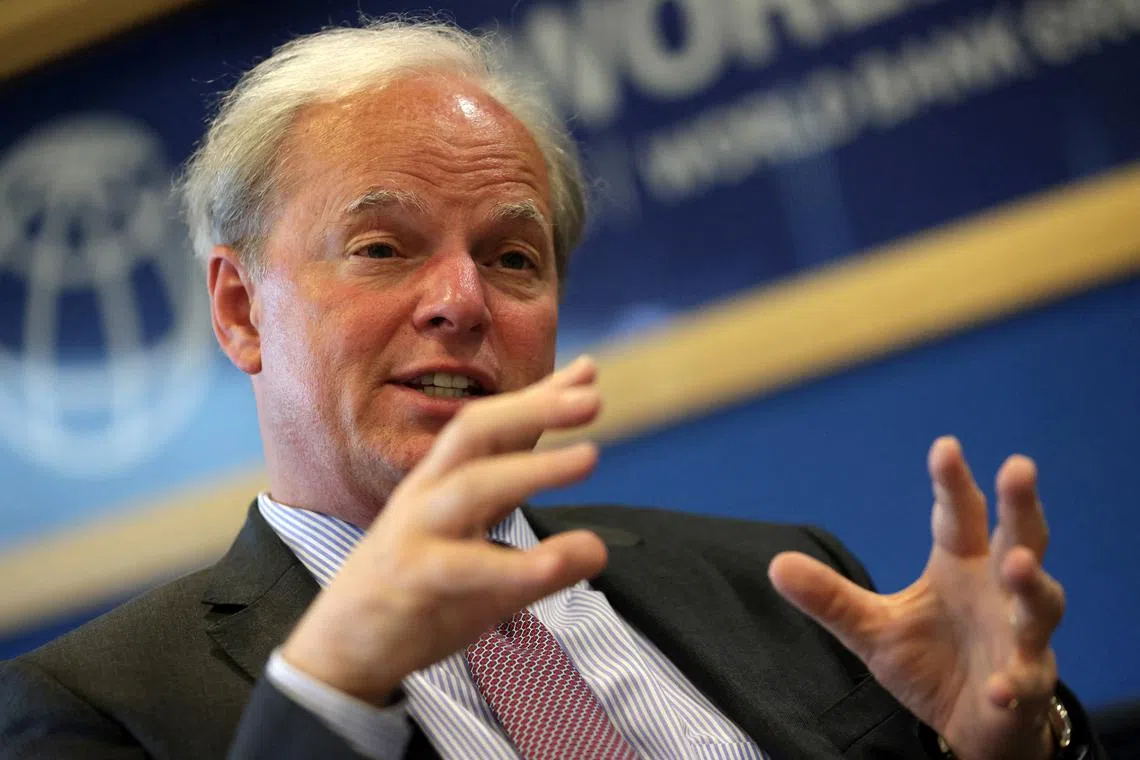 FILE PHOTO: World Bank Managing Director of Operations Axel van Trotsenburg speaks during an interview with Reuters in Sarajevo, Bosnia and Herzegovina, September 14, 2022. REUTERS/Dado Ruvic/File Photo
