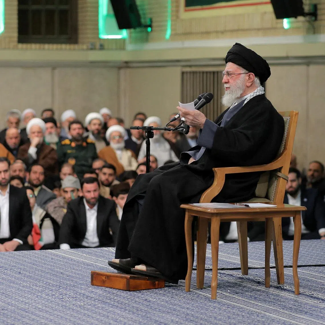 Iran's Supreme Leader Ayatollah Ali Khamenei said those linked to Israel and the US started fires, destroyed public property and incited chaos