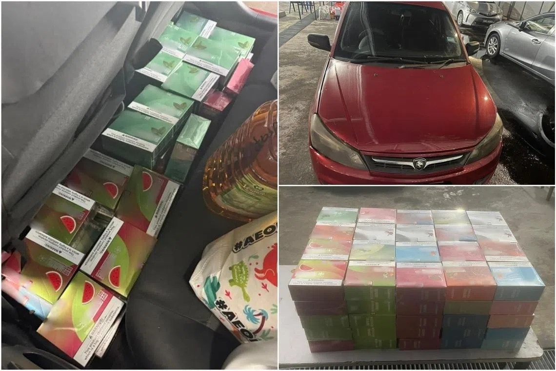 Jail for man who tried to import vapes concealed by groceries into Singapore