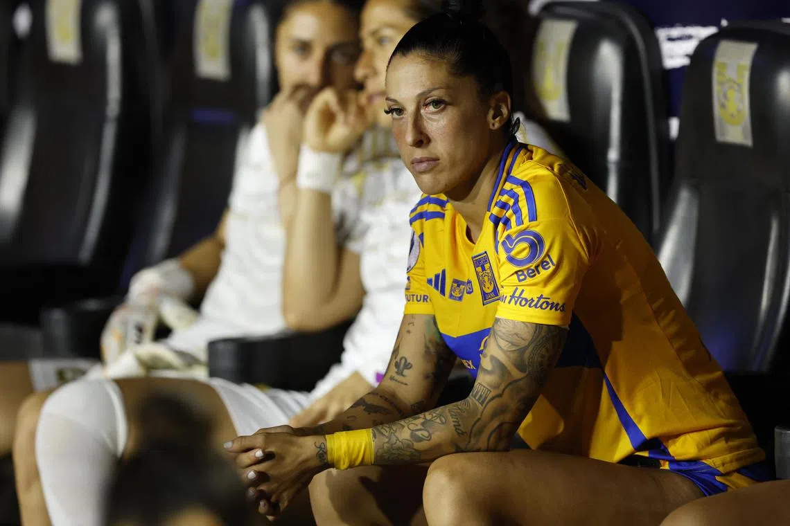 Tigres UANL's Jenni Hermoso (right) will not be part of the Euro 2025 squad for Spain.