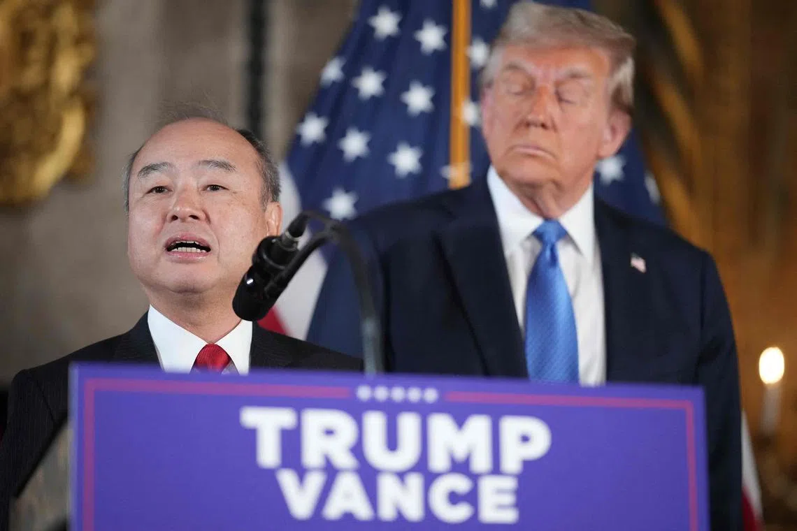 SoftBank CEO Masayoshi Son said that Donald Trump’s victory had “tremendously increased” his confidence in the US economy. 