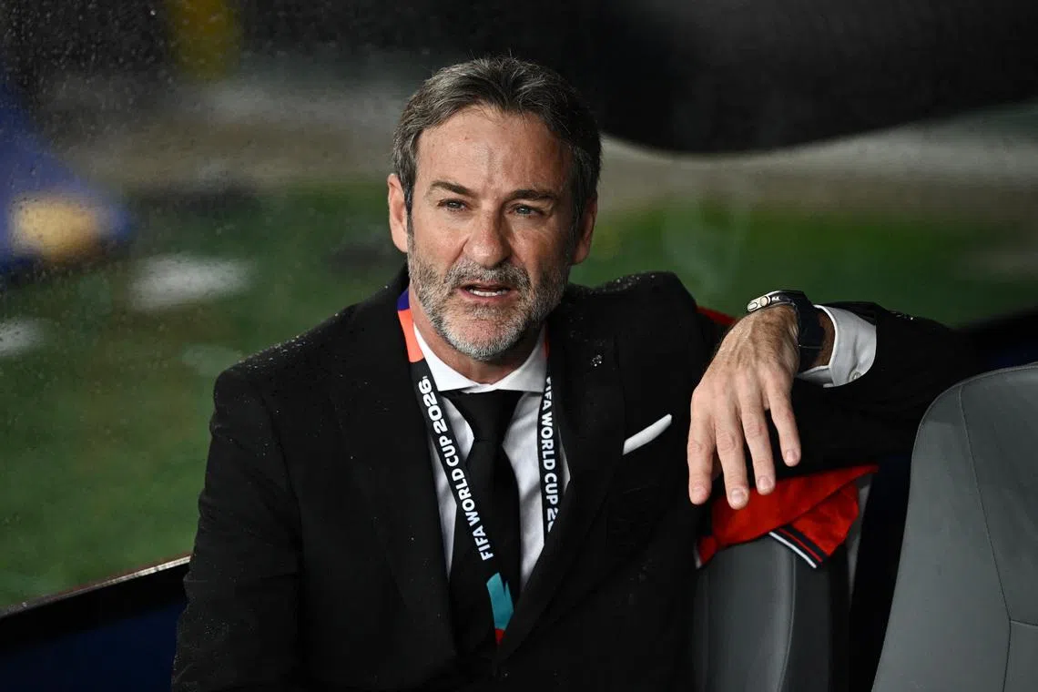 Soccer Football - FIFA World Cup 2026 - Group L - Panama v England - New York/New Jersey Stadium, East Rutherford, New Jersey, U.S. - June 27, 2026 Panama coach Thomas Christiansen before the match REUTERS/Dylan Martinez