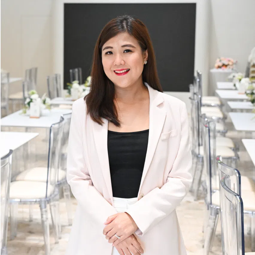 (Clockwise from left) Manna Weddings founder Belicia Tan, Rosette Designs and Co founder Hellen Lie and The Wedding Entourage senior wedding planner Leong Pei Yen.