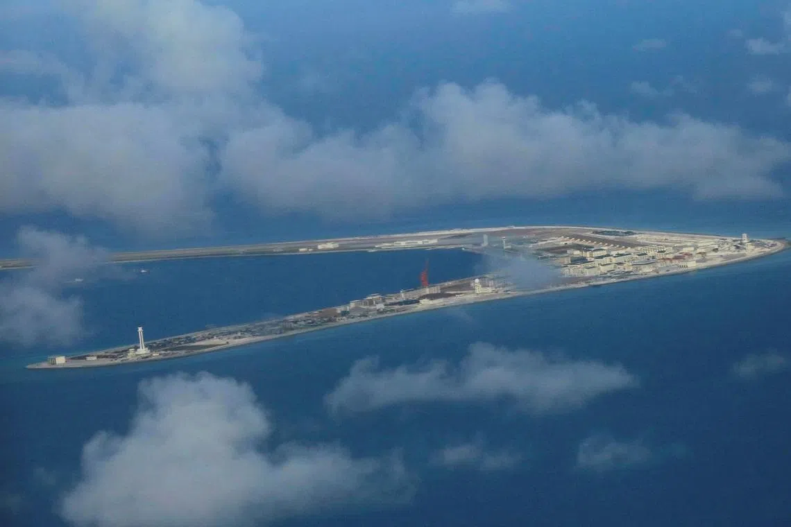 China claims sovereignty over almost the entire South China Sea.