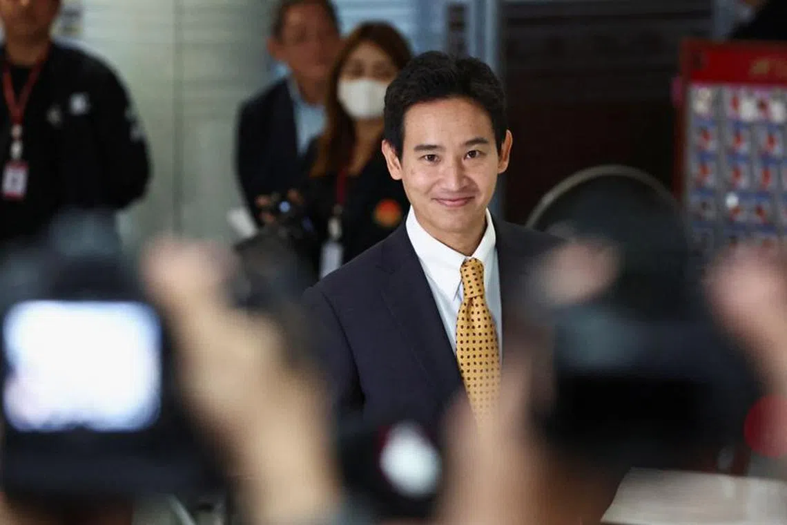 Former Move Forward Party leader Pita Limjaroenrat reacts on the day Thailand's Constitutional Court delivers its verdict on his media shareholding case, in Bangkok, Thailand, January 24, 2024. REUTERS/Athit Perawongmetha/ File photo