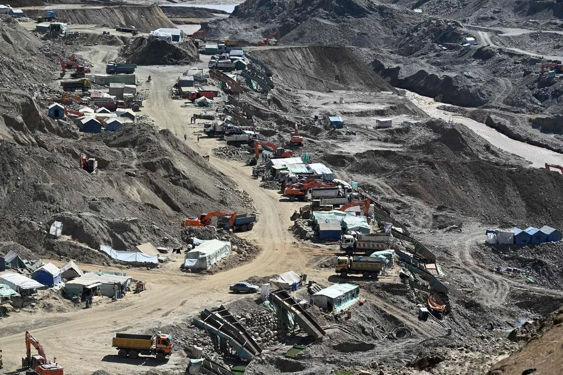A general view of a gold mine at Gulak-Dara valley in Shiwa area of Afghanistan’s north-eastern Badakhshan province.