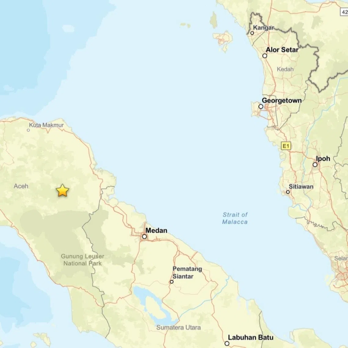 It said in a statement that the earthquake’s epicentre was located about 55km south-west of Langsa, Indonesia at a depth of 10km.