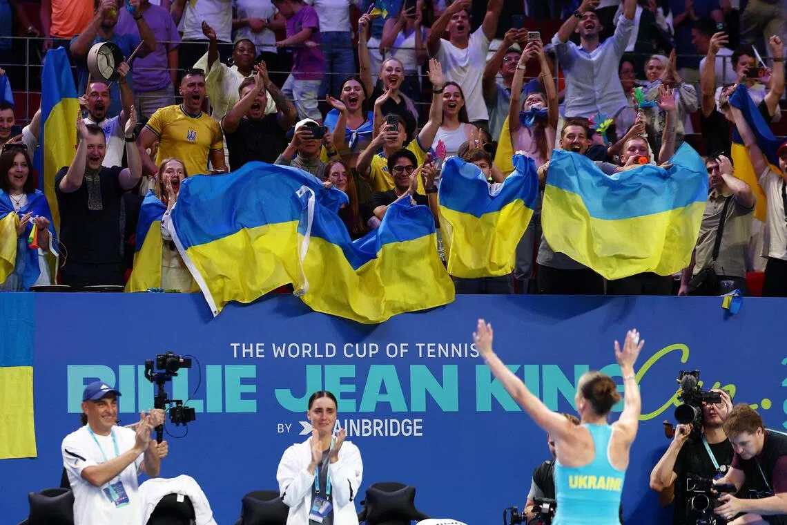 Ukraine crush holders Italy to reach first BJK Cup final