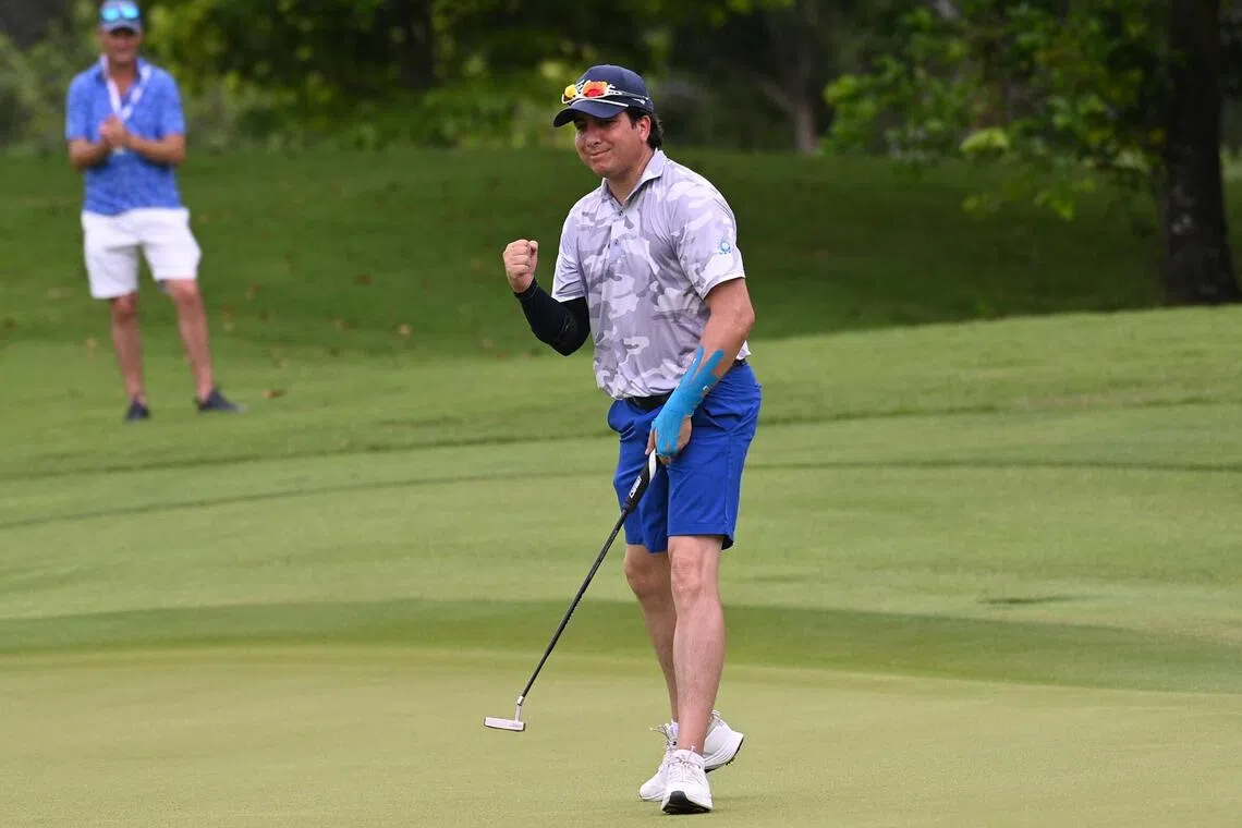 Guatemala golfer Alejandro Villavicencio, 45, is the oldest golfer in the field at the World Amateur Team Championship in Singapore.