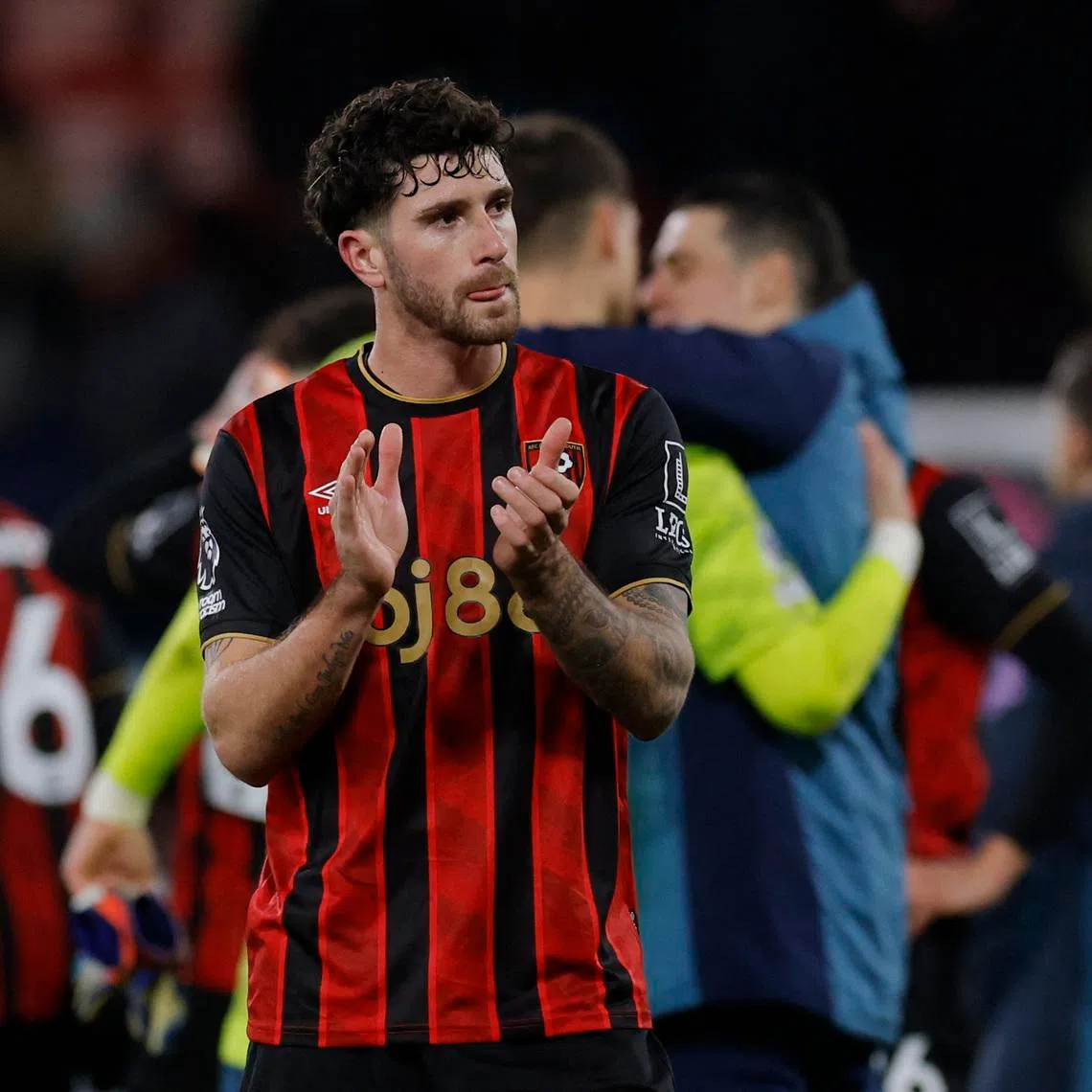 Soccer Football - Premier League - AFC Bournemouth v Arsenal - Vitality Stadium, Bournemouth, Britain - January 3, 2026 AFC Bournemouth's Marcos Senesi looks dejected after the match Action Images via Reuters/Andrew Couldridge/File Photo
