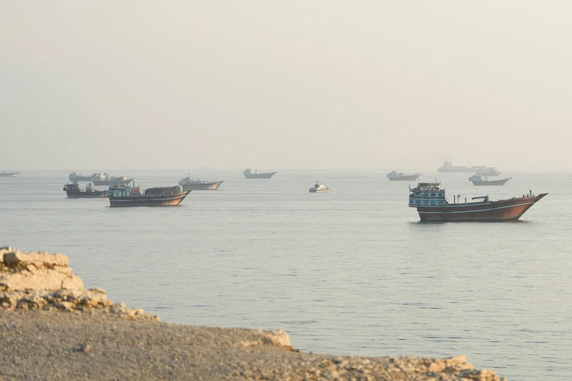 Iranian forces have restricted traffic through the Strait of Hormuz since the war with the US broke out on Feb 28.