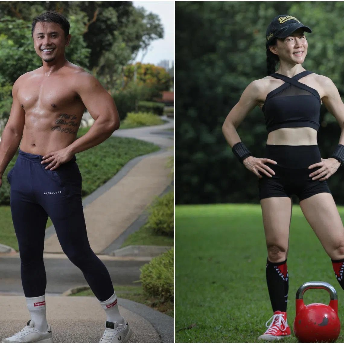 Healthcare specialist Umar Abdul Hamid (left) and travel writer Jane Fong.