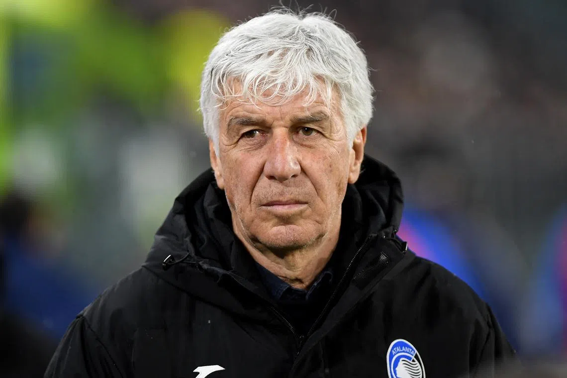 Soccer Football - Serie A - Juventus v Atalanta - Allianz Stadium, Turin, Italy - March 9, 2025 Atalanta coach Gian Piero Gasperini REUTERS/Massimo Pinca