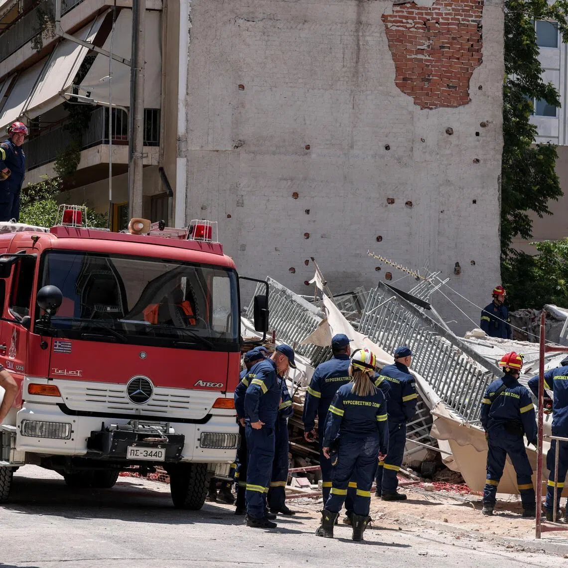 It was not clear what caused the collapse of the building which had seven apartments.