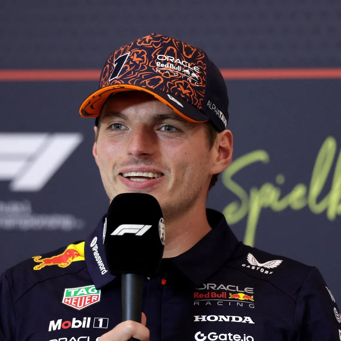 Formula One F1 - Austrian Grand Prix - Red Bull Ring, Spielberg, Austria - June 26, 2025 Red Bull's Max Verstappen during the press conference ahead of the Austrian Grand Prix REUTERS/Gintare Karpaviciute