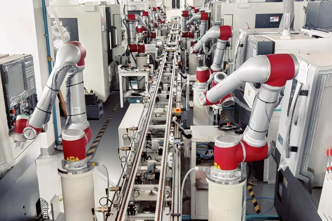 Jaka Robotics, based in Shanghai, produces collaborative robots that can work alongside humans.