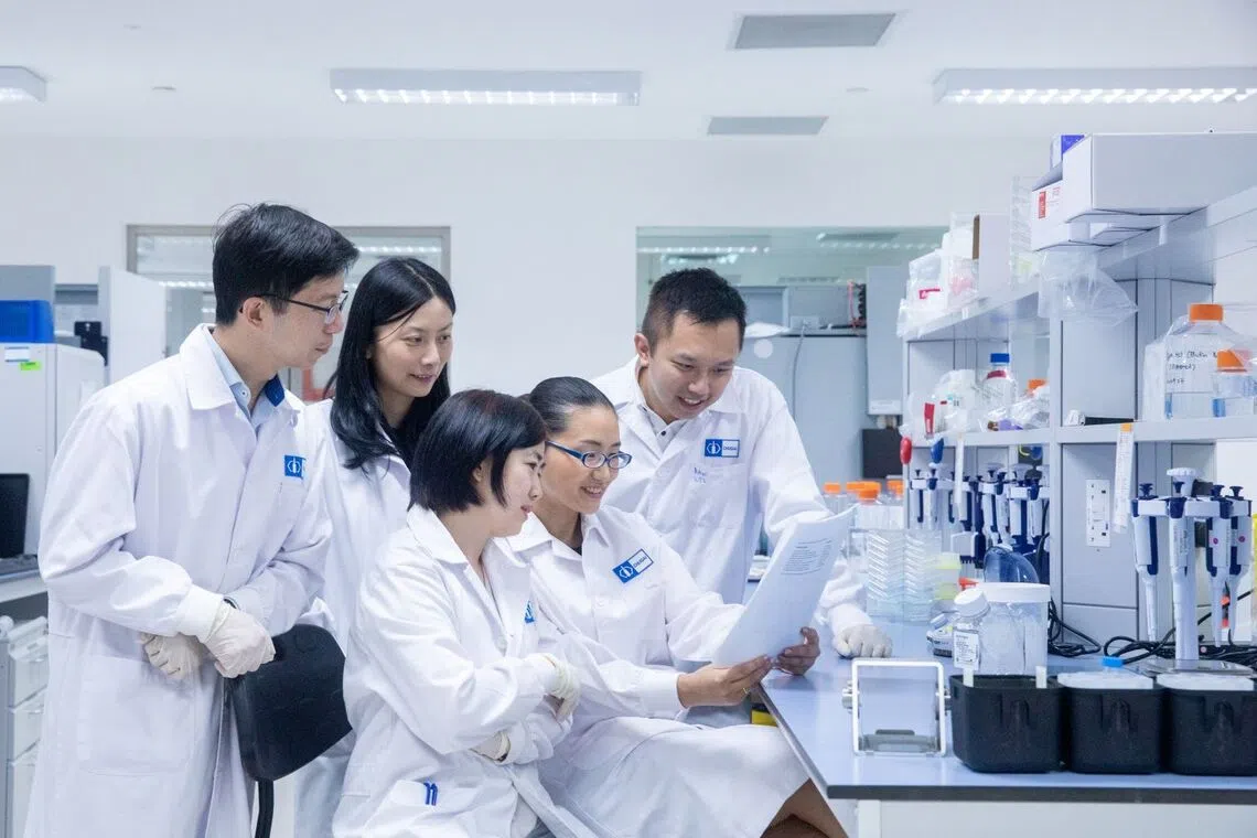 The staff strength at Chugai Pharmabody Research has more than tripled over the past 13 years to 150 today, many of whom are Singaporeans.