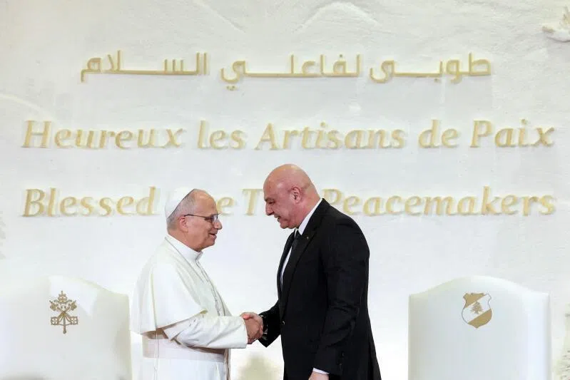 Pope Leo urges Lebanese to embrace reconciliation, stay in crisis-hit country