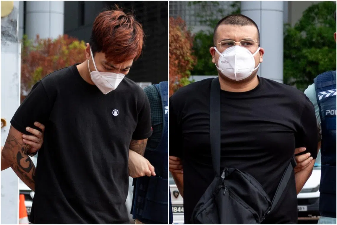 Two of the three men, aged 26 and 34, were extradited to Singapore on Friday and will be charged in court on Saturday.