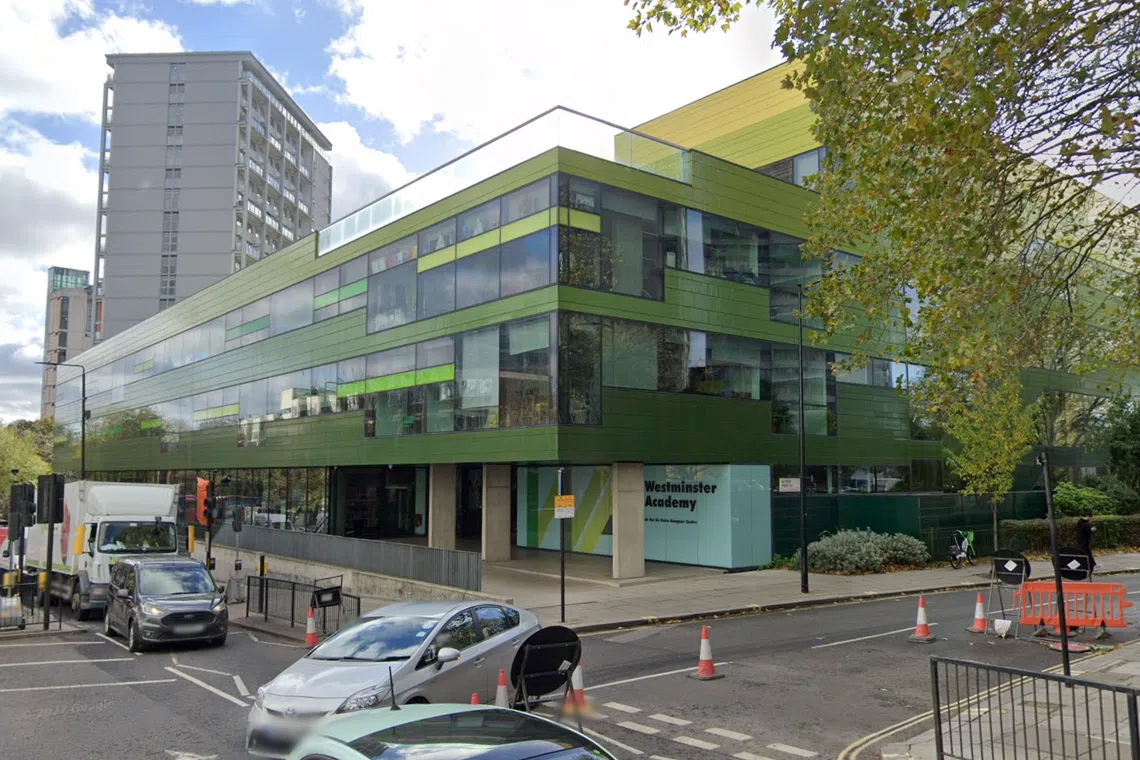 The incident happened at the Westminster Academy school in west London on Oct 1.