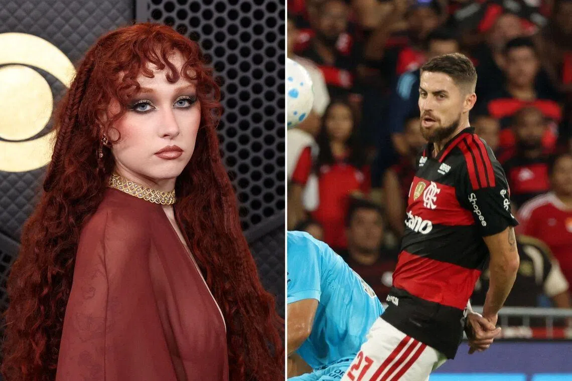 Jorginho's (right) daughter was reduced to tears by a security guard after she walked past Chappell Roan's table during breakfast in a hotel.