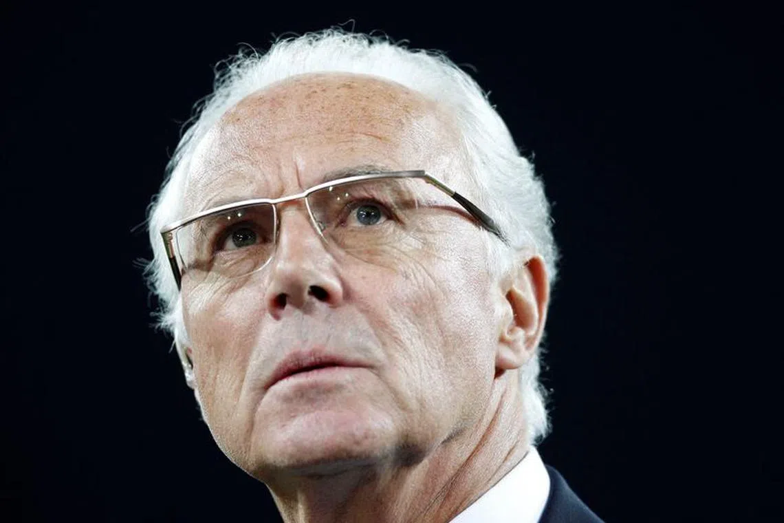 FILE PHOTO: Football - Germany v Spain FIFA World Cup Semi Final - South Africa 2010 - Durban Stadium, Durban, South Africa - 7/7/10  Former Germany player and coach Franz Beckenbauer before the match  Action Images via Reuters/Carl Recine/File Photo