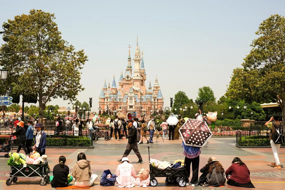 At Shanghai Disneyland, one of the city’s top tourist draws, crowds have not fully returned, according to visitors.
