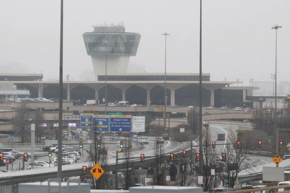 A view of Newark Liberty International Airport in Newark, New Jersey, US, on March 23.