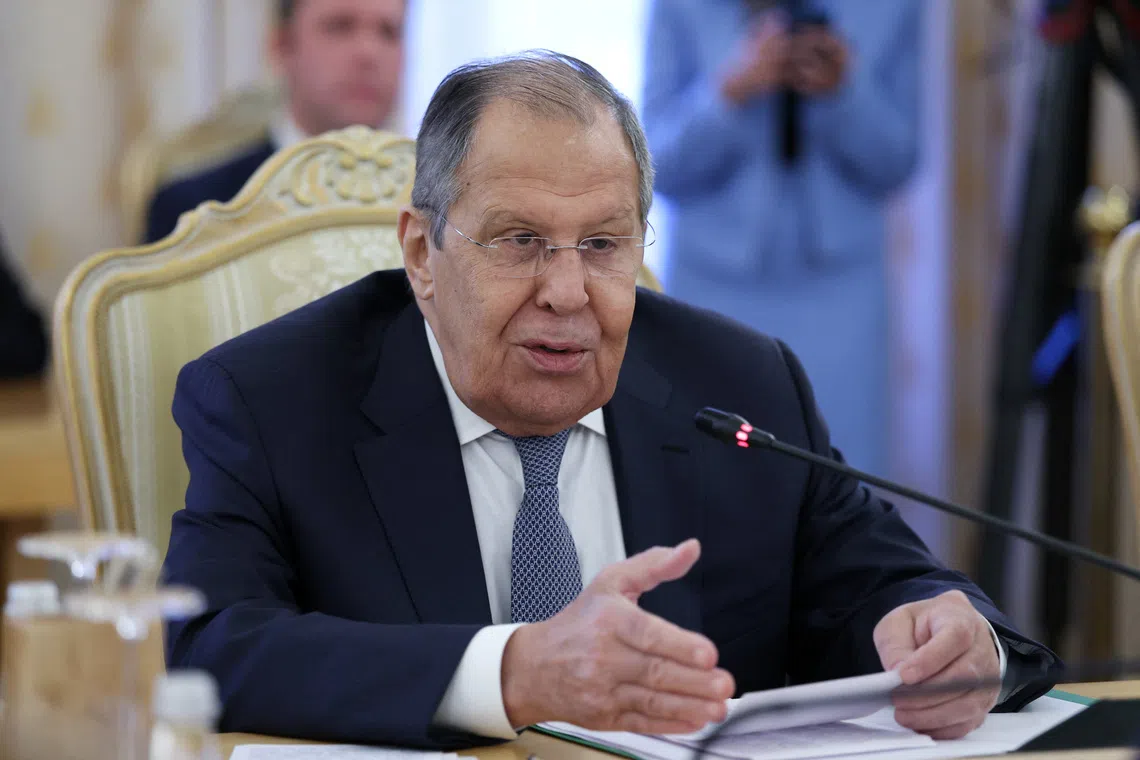 Russia’s minister Lavrov says it hopes US takes no steps to escalate Ukraine conflict