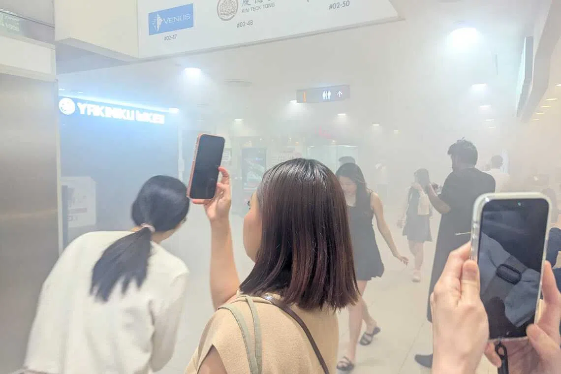 The fire was put out by SCDF firefighters using a hosereel.