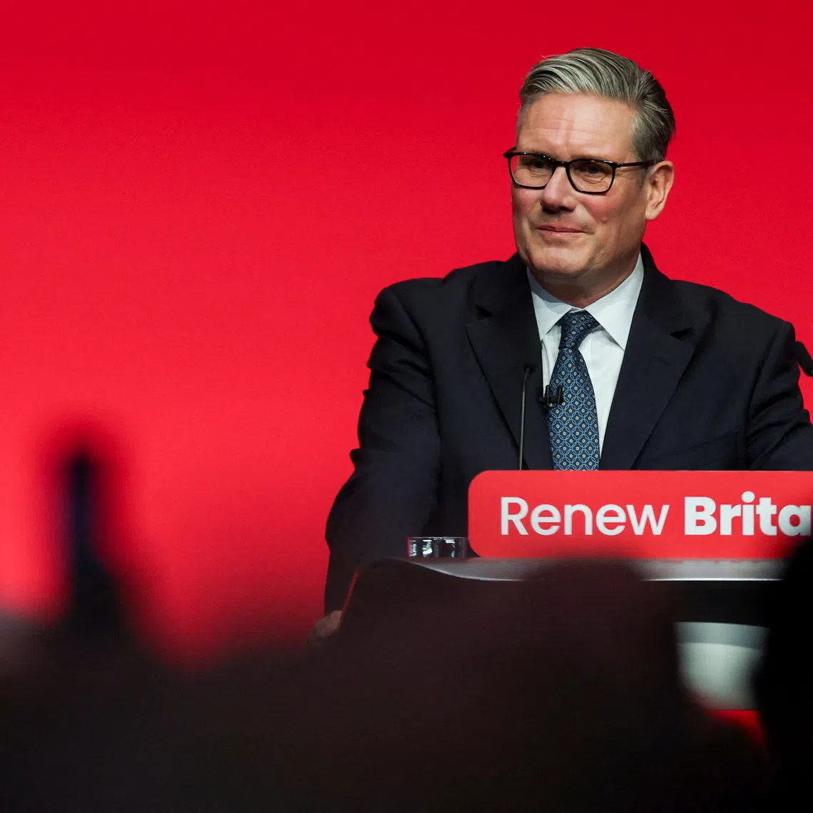 British Prime Minister Keir Starmer delivers his keynote speech at Britain's Labour Party's annual conference in Liverpool, Britain, September 30, 2025. REUTERS/Phil Noble