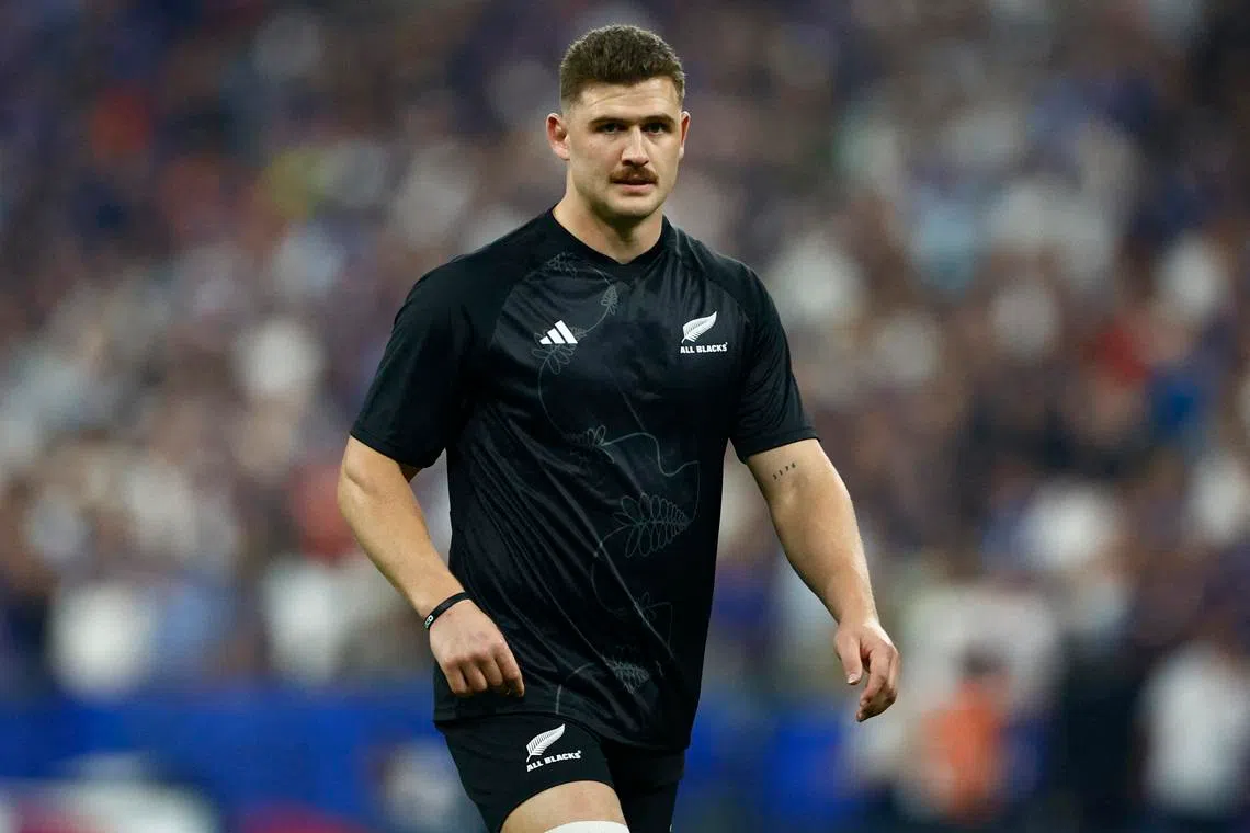 Rugby Union - Rugby World Cup 2023 - Pool A - France v New Zealand - Stade de France, Saint-Denis, France - September 8, 2023 New Zealand's Dalton Papali'i during the warm up before the match REUTERS/Sarah Meyssonnier/File Photo